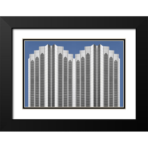 Hiden windows Black Modern Wood Framed Art Print with Double Matting by Susta, Miro