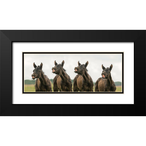 Say cheese Black Modern Wood Framed Art Print with Double Matting by Weerink, Celine