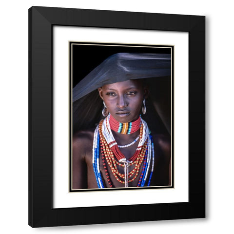Arbore allure Black Modern Wood Framed Art Print with Double Matting by Cole, Trevor