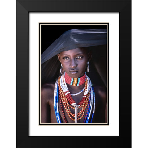 Arbore allure Black Modern Wood Framed Art Print with Double Matting by Cole, Trevor