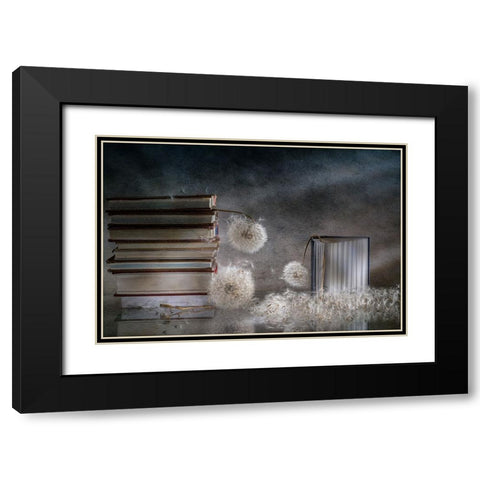 For Three... Black Modern Wood Framed Art Print with Double Matting by Kopcev, Igor