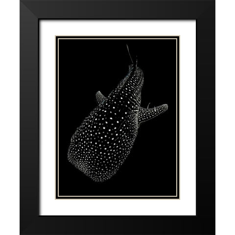 Spotted sea Black Modern Wood Framed Art Print with Double Matting by Melesan, Serge