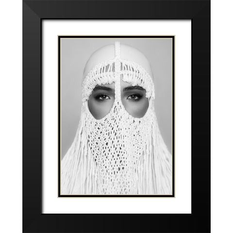 arabic Black Modern Wood Framed Art Print with Double Matting by Hamidnezhad, Amin