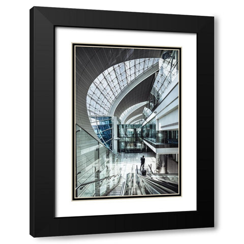 The Terminal Black Modern Wood Framed Art Print with Double Matting by Tagliarino, Marco
