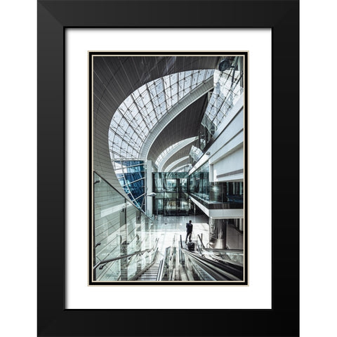The Terminal Black Modern Wood Framed Art Print with Double Matting by Tagliarino, Marco