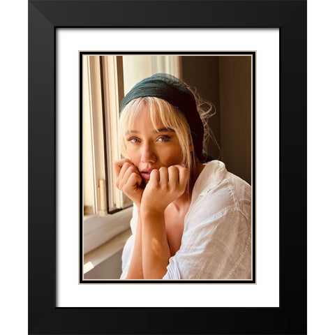 Portrait Black Modern Wood Framed Art Print with Double Matting by Sasani, Behrouz