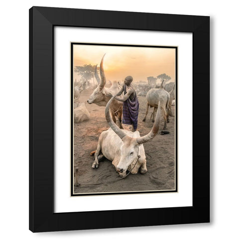 A Symbiotic Bond Black Modern Wood Framed Art Print with Double Matting by Cole, Trevor