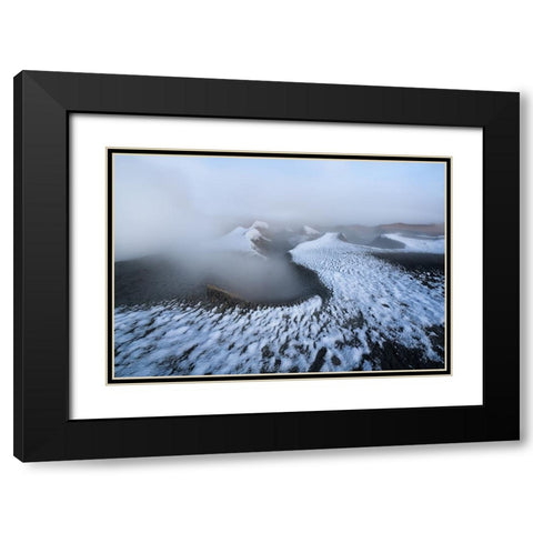 Gaysers Of Sol De Manana-BolIVia Black Modern Wood Framed Art Print with Double Matting by Db, Yy