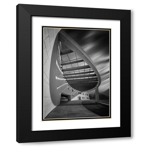 The Entrance Black Modern Wood Framed Art Print with Double Matting by Chen, Jennifer