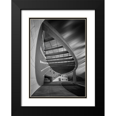 The Entrance Black Modern Wood Framed Art Print with Double Matting by Chen, Jennifer