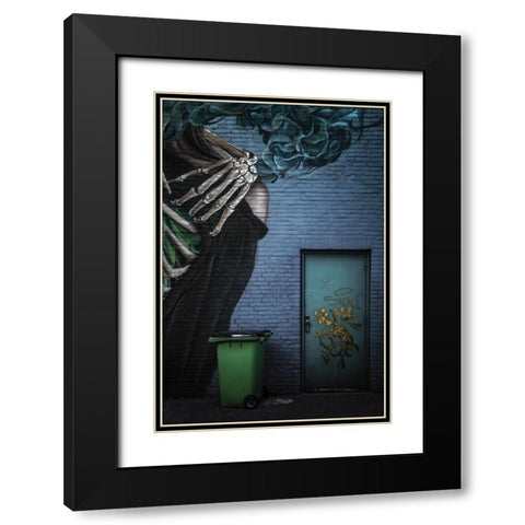 Refuse Container Black Modern Wood Framed Art Print with Double Matting by Claes, Gilbert