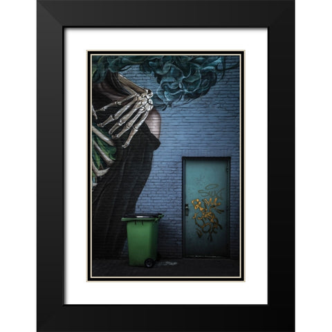 Refuse Container Black Modern Wood Framed Art Print with Double Matting by Claes, Gilbert