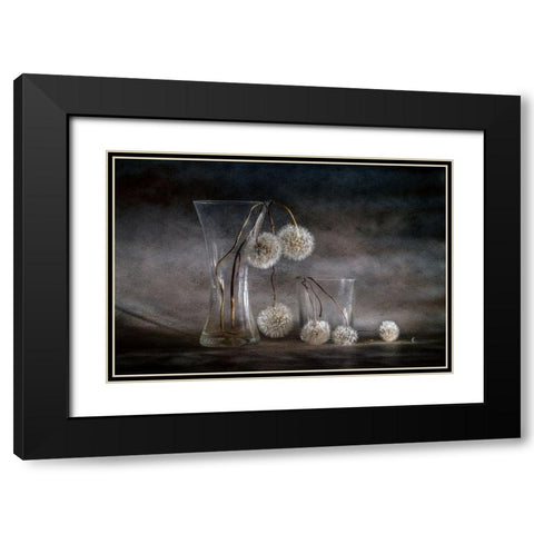 Autumn Balls Black Modern Wood Framed Art Print with Double Matting by Kopcev, Igor