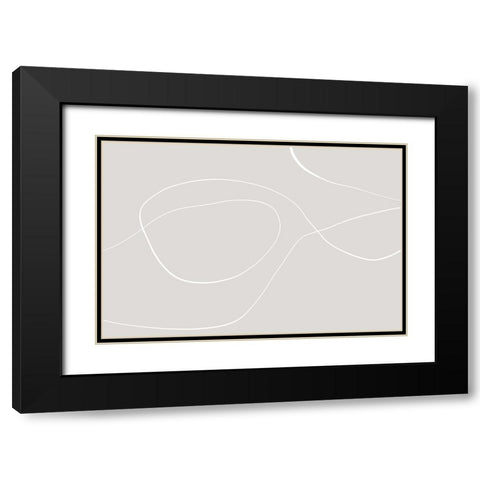 Getting Soft Black Modern Wood Framed Art Print with Double Matting by Uplusmestudio