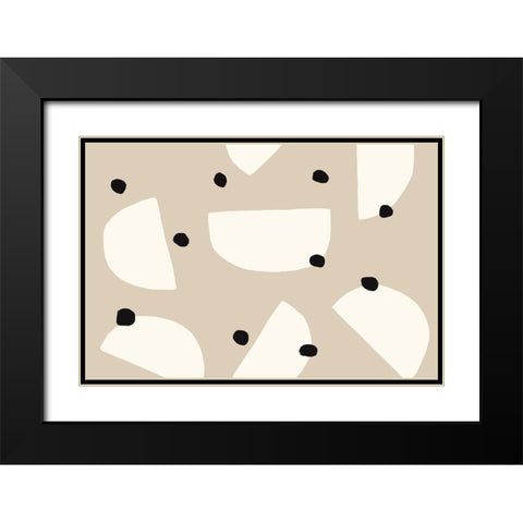 Feeling Crazy Black Modern Wood Framed Art Print with Double Matting by Uplusmestudio