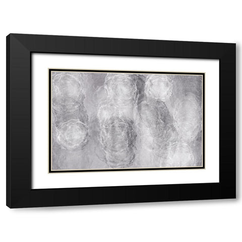 Soft Texture No 2 Black Modern Wood Framed Art Print with Double Matting by Uplusmestudio