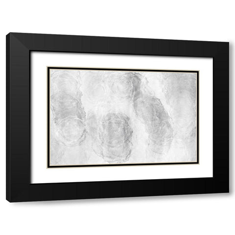 Soft Texture No 3 Black Modern Wood Framed Art Print with Double Matting by Uplusmestudio