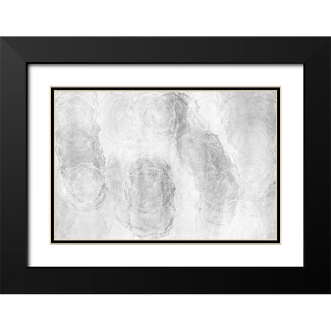 Soft Texture No 3 Black Modern Wood Framed Art Print with Double Matting by Uplusmestudio