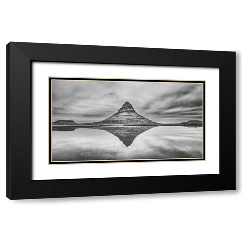 Symmetry Black Modern Wood Framed Art Print with Double Matting by G, May