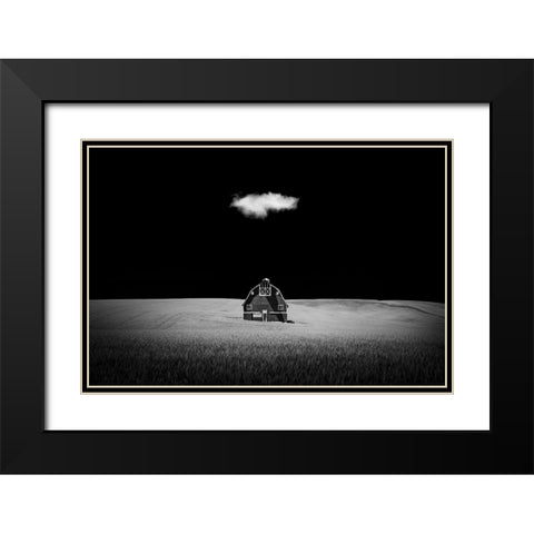 Watcher In The Rye Black Modern Wood Framed Art Print with Double Matting by Xu, Tony