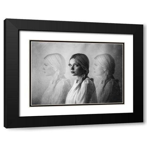III Black Modern Wood Framed Art Print with Double Matting by Ulfig Arps, Sandra
