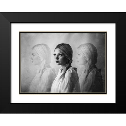 III Black Modern Wood Framed Art Print with Double Matting by Ulfig Arps, Sandra