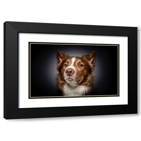 Qhow Are You Do In?Q Black Modern Wood Framed Art Print with Double Matting by Irene Sattrup, Dorte