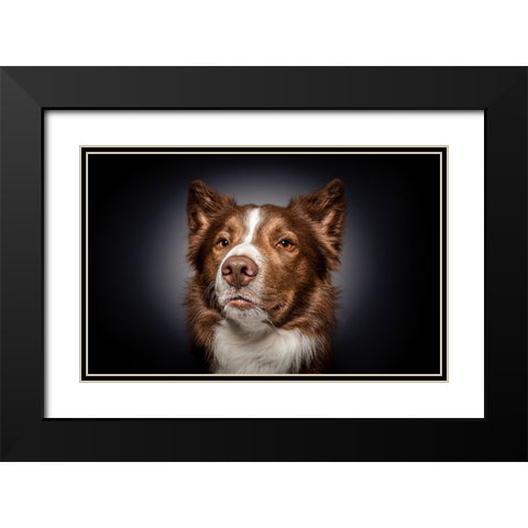 Qhow Are You Do In?Q Black Modern Wood Framed Art Print with Double Matting by Irene Sattrup, Dorte