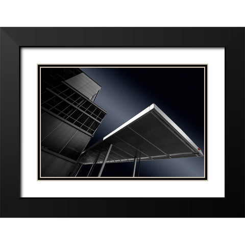 The Cover Black Modern Wood Framed Art Print with Double Matting by Weber, Roland