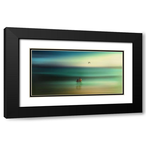 Eternity Black Modern Wood Framed Art Print with Double Matting by Sherin.Abdou