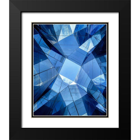 Looking Through Mirrors Black Modern Wood Framed Art Print with Double Matting by Cedron, Mabel