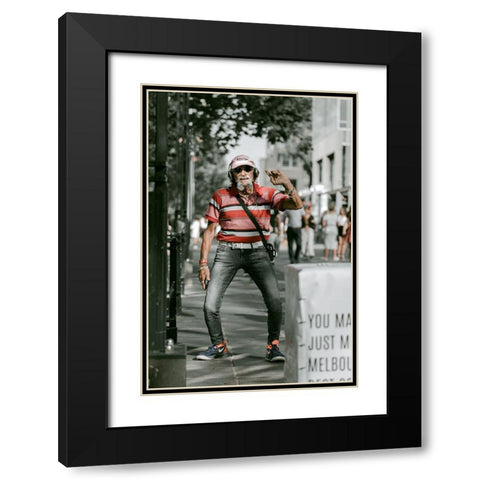 A Colourful Soul Black Modern Wood Framed Art Print with Double Matting by Alanazi, Mohammad