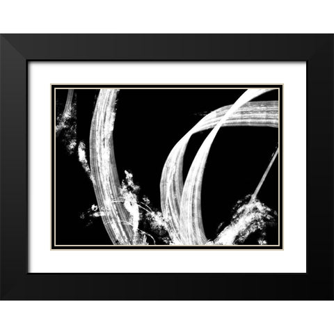 Negative Tapestry Black Modern Wood Framed Art Print with Double Matting by 1x Studio II