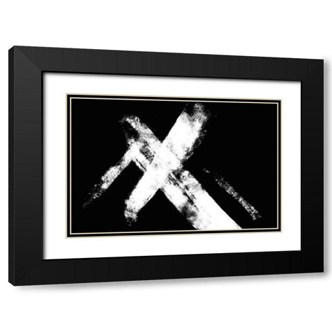 Negative Cross Black Modern Wood Framed Art Print with Double Matting by 1x Studio II