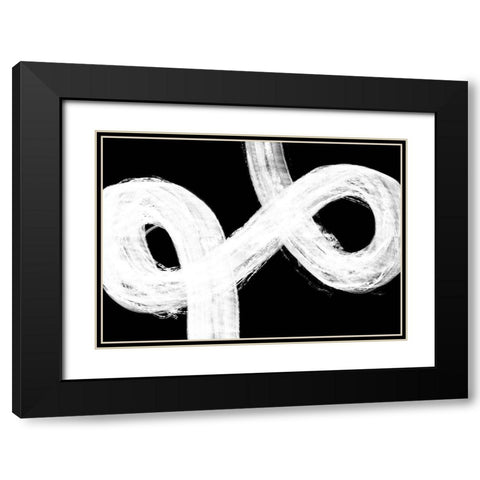 Negative Omega Black Modern Wood Framed Art Print with Double Matting by 1x Studio II