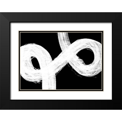 Negative Omega Black Modern Wood Framed Art Print with Double Matting by 1x Studio II