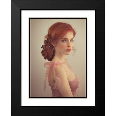 Rachellka Black Modern Wood Framed Art Print with Double Matting by Durisova, Michaela