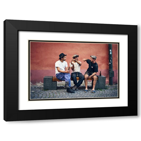 Masons Designing Black Modern Wood Framed Art Print with Double Matting by Malciu, Denis