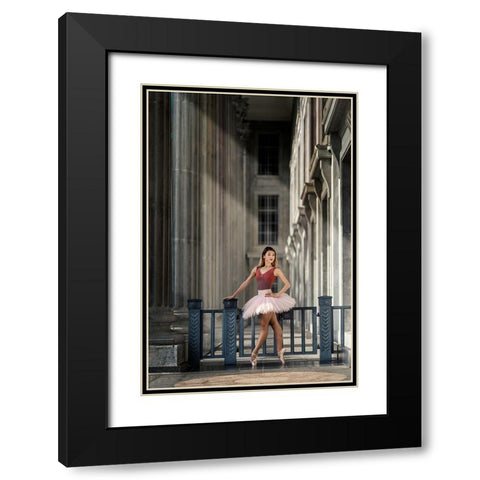The Last Dance Black Modern Wood Framed Art Print with Double Matting by E Ong, S