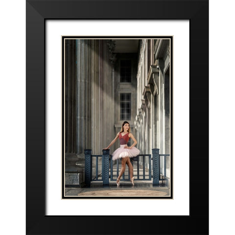 The Last Dance Black Modern Wood Framed Art Print with Double Matting by E Ong, S