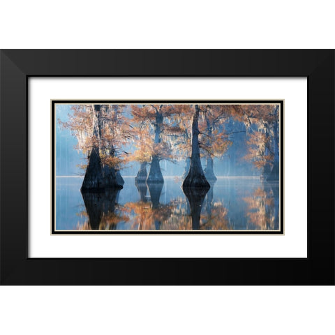 Apparitions Of Perpetuity Black Modern Wood Framed Art Print with Double Matting by Wei, Willa