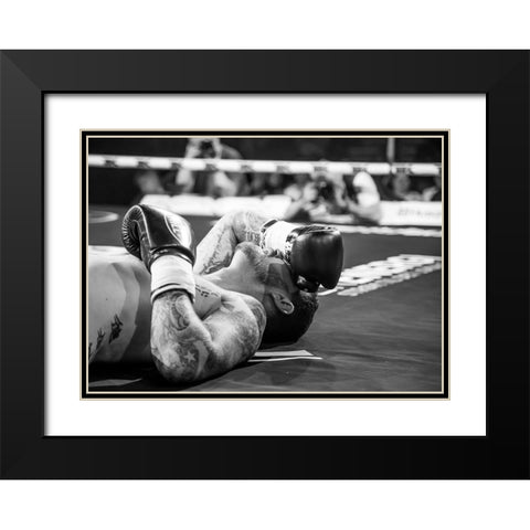 The end Black Modern Wood Framed Art Print with Double Matting by Sorensen, Jorgen