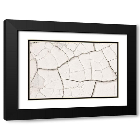 Texture 03 Black Modern Wood Framed Art Print with Double Matting by 1x Studio III