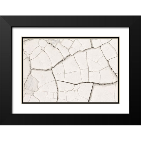 Texture 03 Black Modern Wood Framed Art Print with Double Matting by 1x Studio III