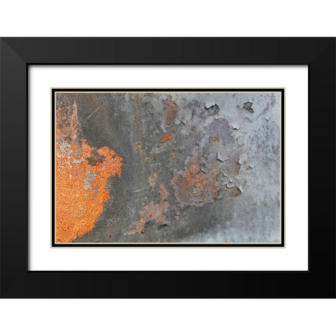 Texture 04 Black Modern Wood Framed Art Print with Double Matting by 1x Studio III