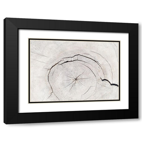 Texture 05 Black Modern Wood Framed Art Print with Double Matting by 1x Studio III