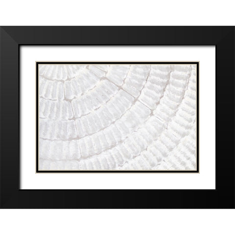 Texture 07 Black Modern Wood Framed Art Print with Double Matting by 1x Studio III