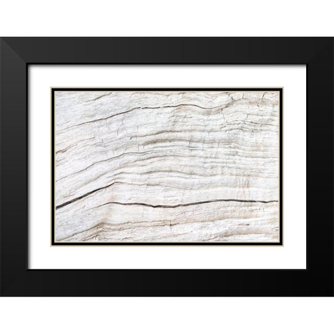 Texture 08 Black Modern Wood Framed Art Print with Double Matting by 1x Studio III