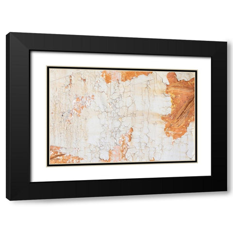 Texture 09 Black Modern Wood Framed Art Print with Double Matting by 1x Studio III