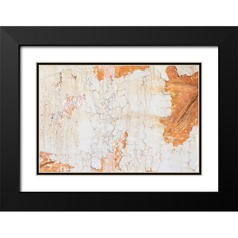 Texture 09 Black Modern Wood Framed Art Print with Double Matting by 1x Studio III